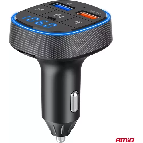 FM transmitter 2×USB-A 12/24V AMiO-04648 - obr. 6