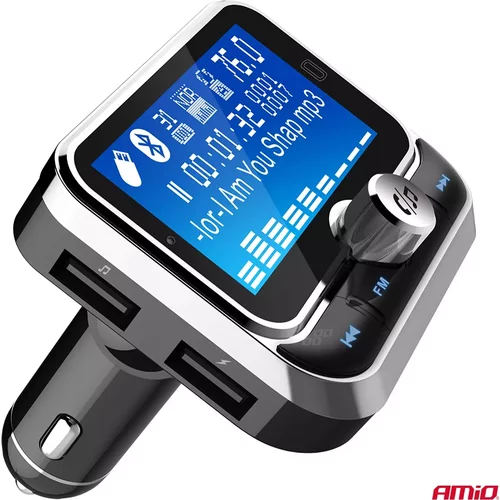 FM transmitter 2×USB-A 12/24V AMiO-04657 - obr. 7