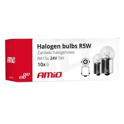 Halogénové žiarovky R5W BA15s 24V 10ks AMIO - obr. 2