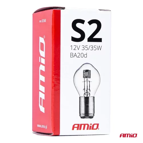 Halogénové žiarovky S2 12V 35/35W BA20d 1ks /AMiO/ - obr. 3