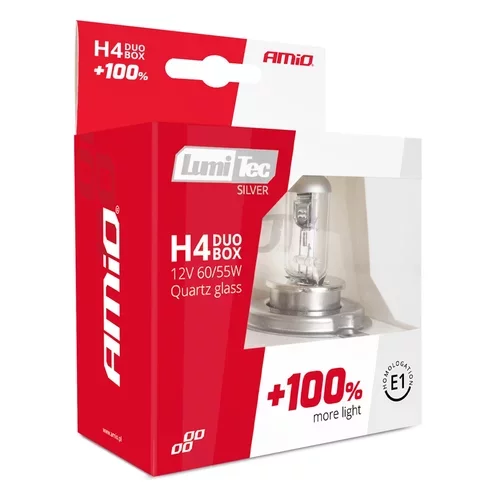 Halogénová žiarovka blister (2ks) H4 12V 60/55W sada LumiTec SILVER +100% /AMiO/ - obr. 5