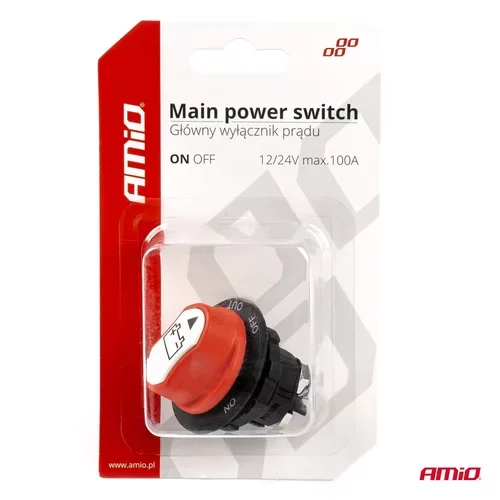 Hlavný vypínač autobatérie 12/24V max. 100A AMiO-03026 - obr. 3