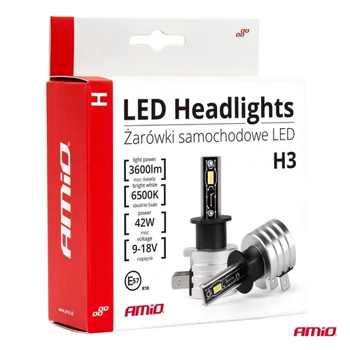 LED žiarovky hlavného svietenia H3 H-mini Series AMiO-03330 - obr. 7