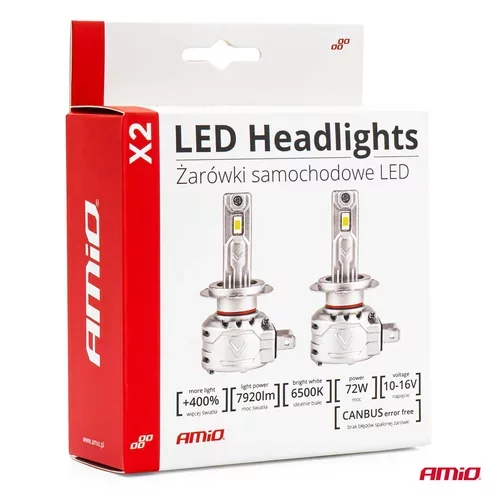 LED žiarovky hlavného svietenia H4/H19 X2 Series /AMiO/ - obr. 4