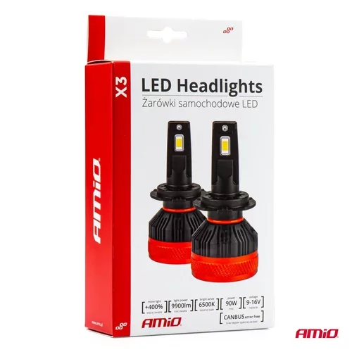 LED žiarovky hlavného svietenia H4 X3 Series CANBUS /AMiO/ - obr. 6