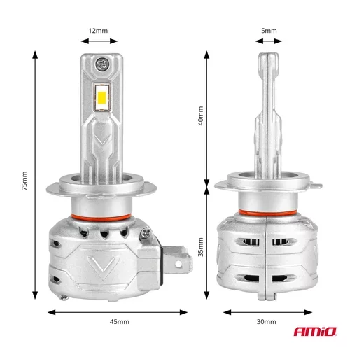 LED žiarovky hlavného svietenia H7 X2 Series /AMiO/ - obr. 2