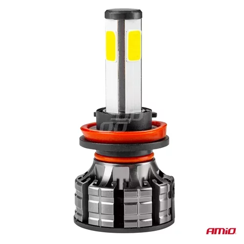 LED žiarovky hlavného svietenia H8/H9/H11 COB 4Side /AMiO/ - obr. 6