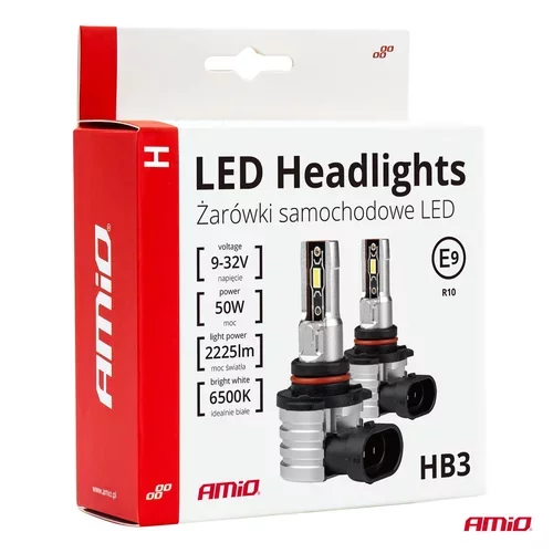 LED žiarovky hlavného svietenia HB3 9005/HIR1 9011/H10 H-mini Series AMiO-03334 - obr. 5