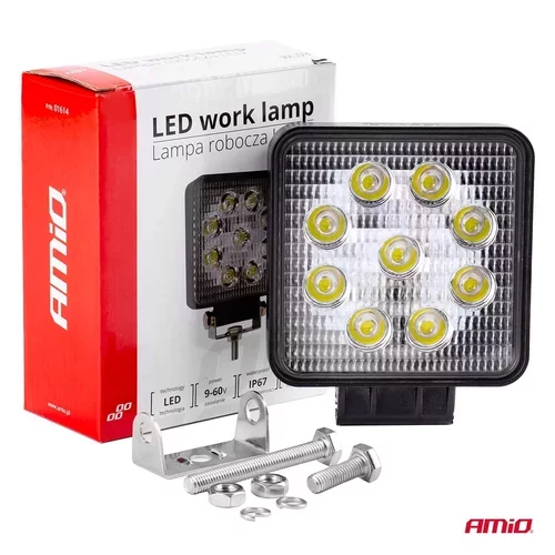 Pracovné LED svetlo AWL03 9 LED FLOOD 9-60V /AMiO/ - obr. 9