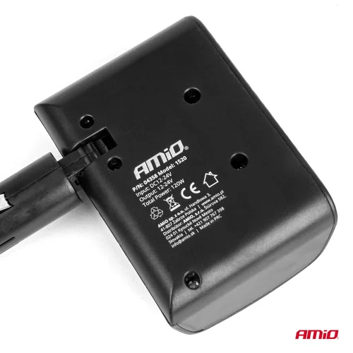 Predlžovacia zásuvka 12/24V 120W 90° AMiO-04358 - obr. 3