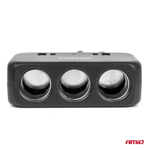 Predlžovacia zásuvka 1x USB-A 1x USB-C QC4.0 12/24V 120W 80cm AMiO-04365 - obr. 2