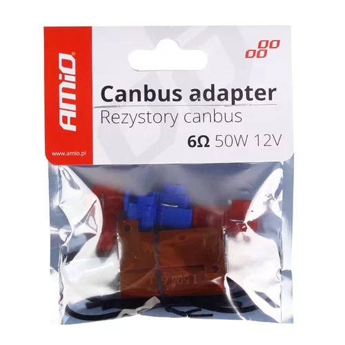 Rezistor pre LED žiarovky CANBUS 6Ohm 50W 2 ks AMiO-02452 - obr. 3