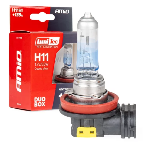 Halogénové žiarovky H11 12V 55W LumiTec NEXT GENERATION +135% DUO AMiO-04408
