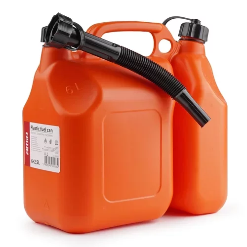 Kanister na benzín dvojkomorový plastový 6L + 2,5L AMiO-03208