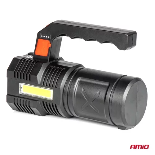 LED pracovná baterka 4LED + COB 1200mAh - 03273 /AMiO/ - obr. 2