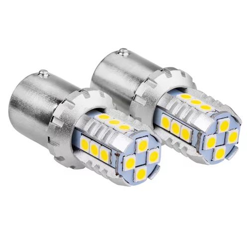 LED žiarovky CANBUS 3030 16SMD 1156 BA15S P21W R10W R5W White 12V/24V /AMiO/ - obr. 1