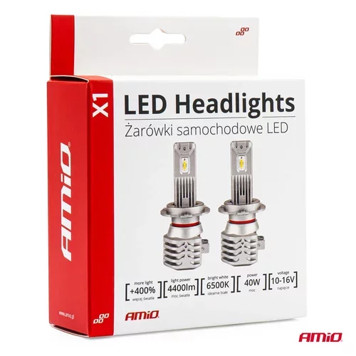 LED žiarovky hlavného svietenia HB4 9006 X1 Series /AMiO/ - obr. 5