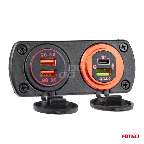 Nabíjačka 2x USB 12/24V MOD-06 /AMiO/ - obr. 6