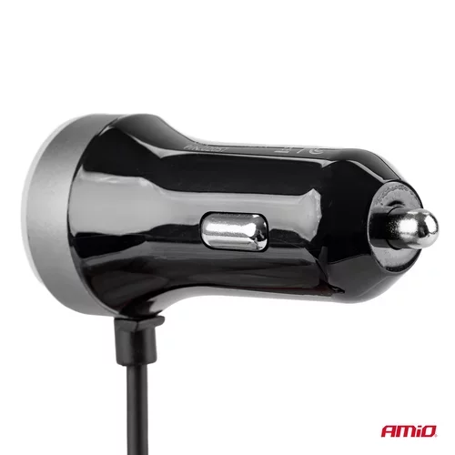 Nabíjačka do auta 12/24V Micro C + 2x USB 2.4A PCH PRO-3 /AMiO/ - obr. 4