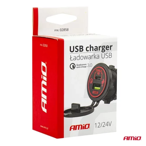 Nabíjačka USB USB-C 12/24V MOD-08 /AMiO/ - obr. 4