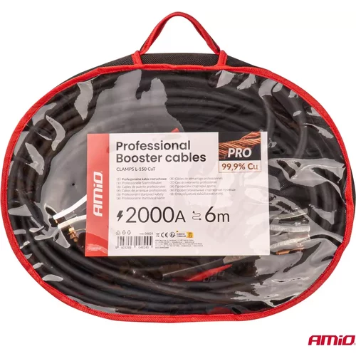 Štartovacie káble 99,9 % meď 2000A - 6m AMiO-04824 - obr. 3