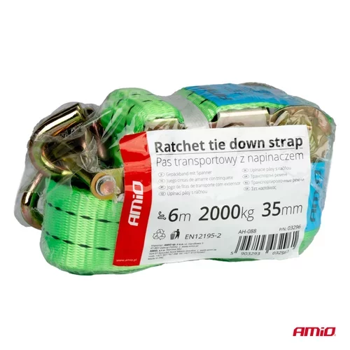 Upínací popruh s račňou 2000kg 38mm 6m /AMiO/ - obr. 6
