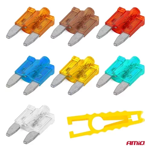 Autopoistky nožové mini s led diódou 10 ks AMiO-04340 - obr. 2