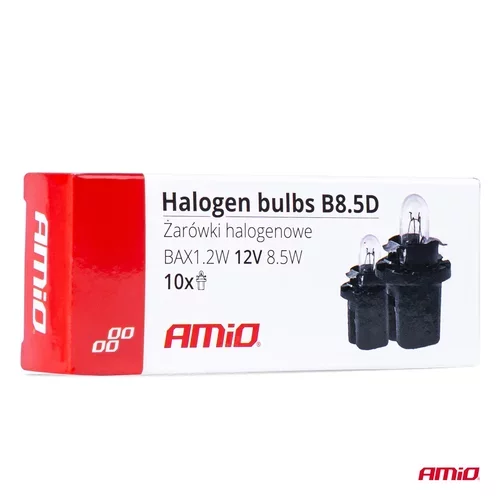 Halogénové žiarovky T5 B8.5D 12V 8.5W BAX1.2W white 10ks /AMiO/ - obr. 3