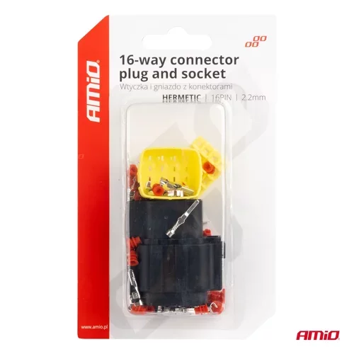 Sada elektrických konektorov vodotesných 16 PIN 2,2 mm AMiO-04353 - obr. 4