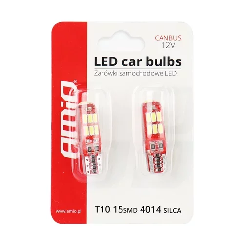 LED žiarovky CANBUS 15SMD 4014 T10e (W5W) SILCA White 12V /AMiO/ - obr. 4