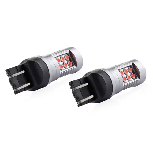 LED žiarovky CANBUS 24SMD 3030 1157 T20 7443 21/5W Červená 12V/24V /AMiO/ - obr. 2