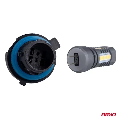 LED žiarovky CANBUS 3030 18SMD HP24W White 12V/24V /AMiO/ - obr. 2
