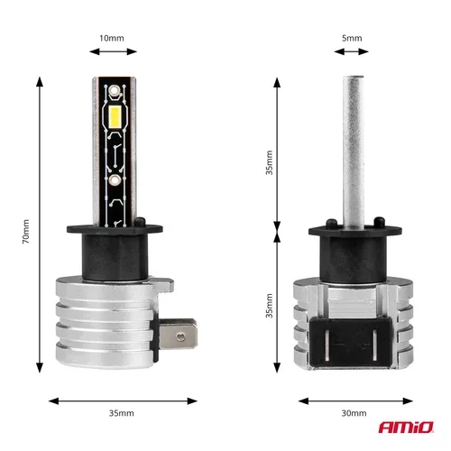 LED žiarovky hlavného svietenia H1 H-mini Series /AMiO/ - obr. 2