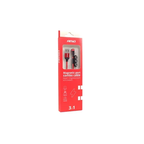 Multikábel USB Lightning/USB C/micro USB 1m UC-08 /AMiO/ - obr. 3