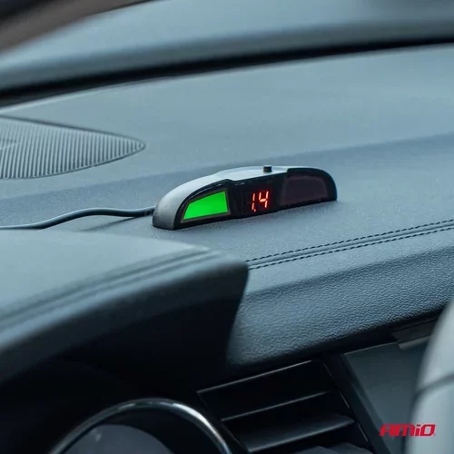 Parkovací asistent LED COB 4-senzorové čierne /AMiO/ - obr. 1
