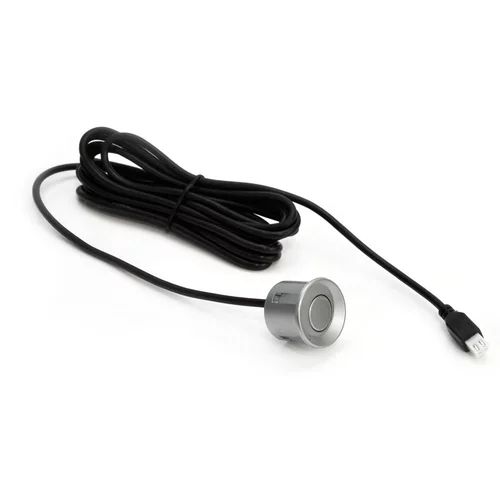 Parkovací asistent TFT01 4,3” s kamerou CAM-402 LED v podložke pod ŠPZ, 4-senzorové, strieborné /AMiO/ - obr. 1