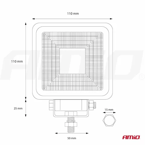Pracovné LED svetlo AWL11 COB FLOOD 9-36V /AMiO/ - obr. 12