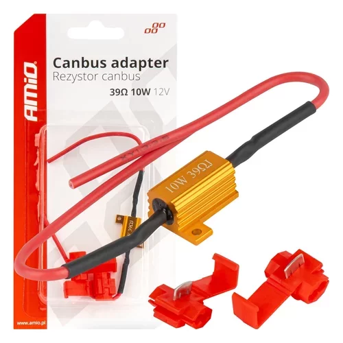 Rezistor pre LED žiarovky CANBUS 39Ω 10W AMiO-04091