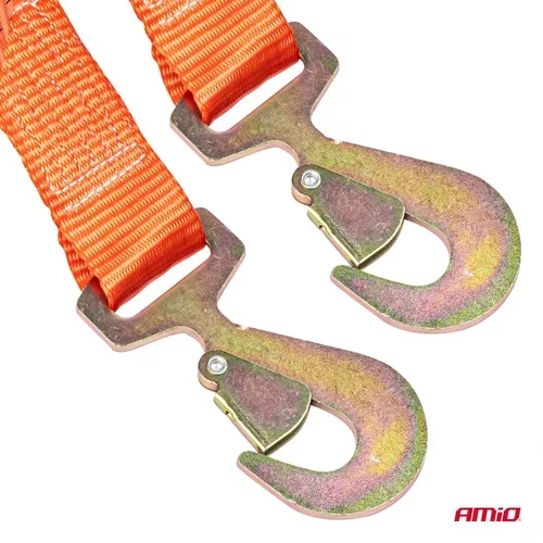 Ťažný popruh 4500kg, 50mm, 4 m zakončenie hák+hák /AMiO/ - obr. 2