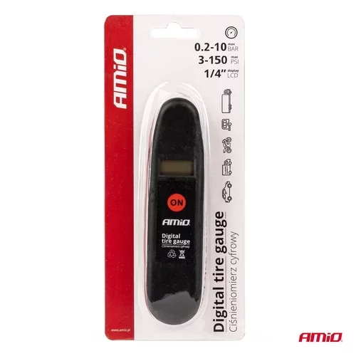 Digitálny tlakomer pneumatík 10 bar, 3-150 PSI /AMiO/ - obr. 3
