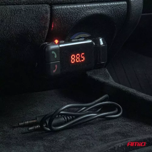 FM transmitter 2×USB-A 12V 24V AMiO-04650 - obr. 2