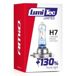 Halogénová žiarovka H7 12V 55W LumiTec LIMITED +130% AMIO - obr. 2