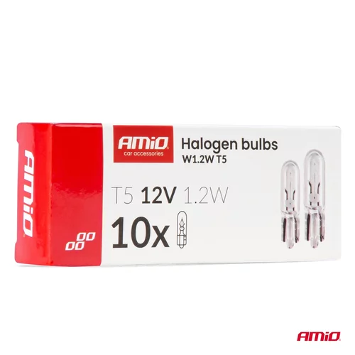 Halogénové žiarovky T5 12V 1.2W W2x4.6d white 10 ks AMiO-04412 - obr. 2