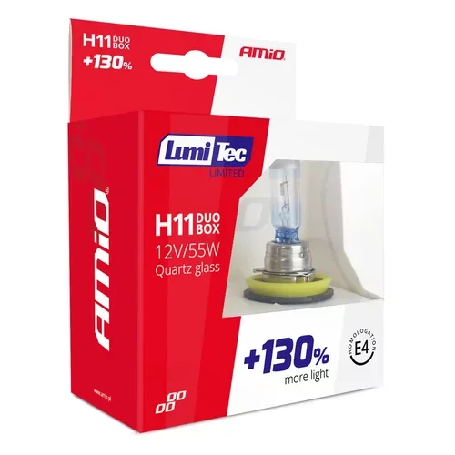 Halogénová žiarovka blister (2ks) H11 12V 55W sada LumiTec LIMITED +130% /AMiO/ - obr. 8