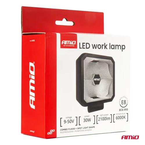 LED pracovné svetlo 30W COMBO 12/24V AMiO-04395 - obr. 7