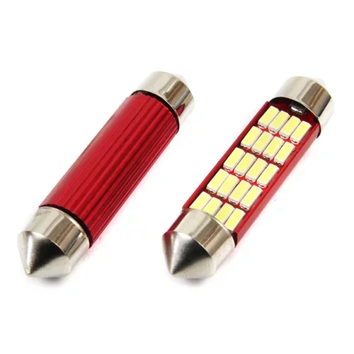 LED žiarovky CANBUS 4014 20SMD Festoon C5W C10W C3W 41mm White 12V/24V /AMiO/ - obr. 1