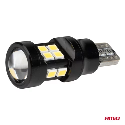 LED žiarovky CANBUS T15 W16W 15SMD 2835 Biela 12V 24V AMiO-04245 - obr. 2