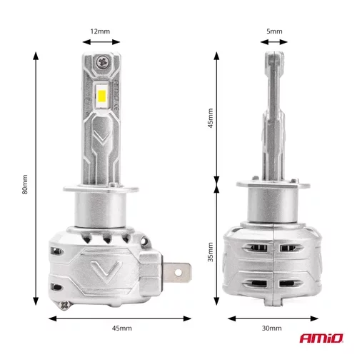 LED žiarovky hlavného svietenia H1 X2 Series /AMiO/ - obr. 2