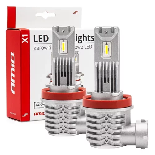 LED žiarovky hlavného svietenia H8/H9/H11/H16 X1 Series /AMiO/