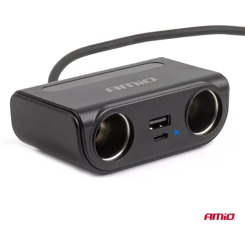 Predlžovacia zásuvka s nabíjačkou USB-C USB-A QC3.0 PD3.0 120W AMiO-04837 - obr. 4